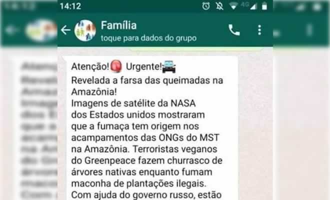 Revelada a farsa das queimadas na Amazônia Revelada a farsa das queimadas na Amazônia
