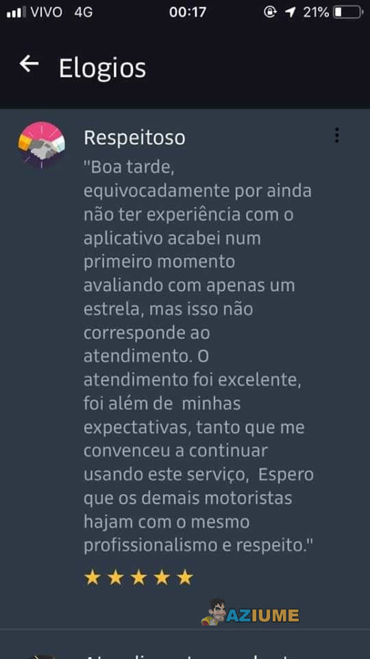 Os motoristas de Uber que merecem aquele elogio