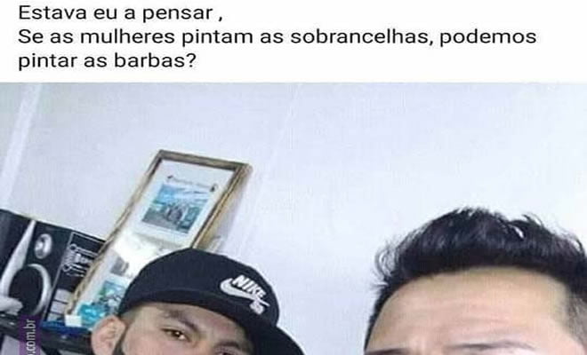Nova moda de pintar a barba Nova moda de pintar a barba