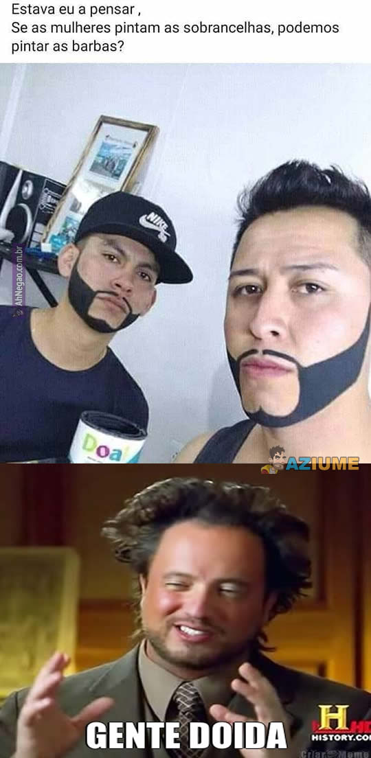 Nova moda de pintar a barba