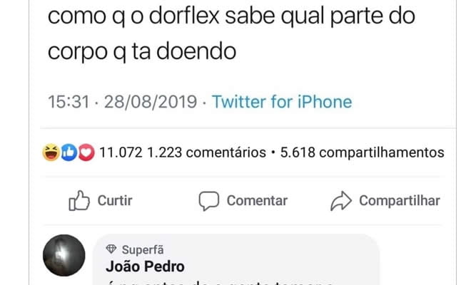 Como o dorflex sabe qual parte do corpo que ta doendo?