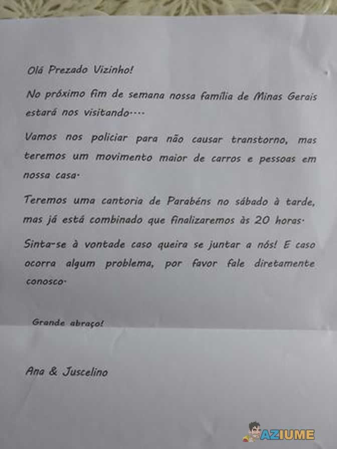 Dica para ser o melhor vizinho