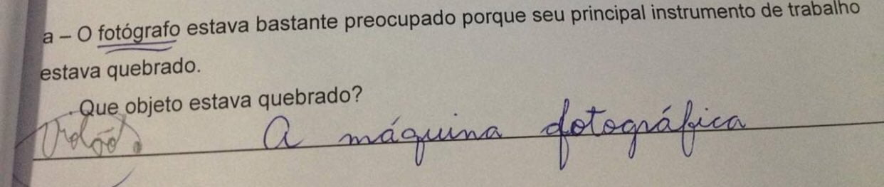 Ninguém faz lição da escola tão bem como a Julia