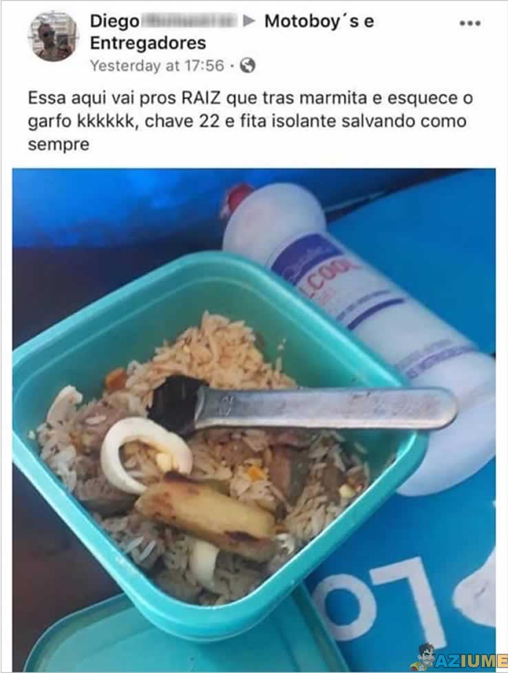 Para você que é raiz da marmita