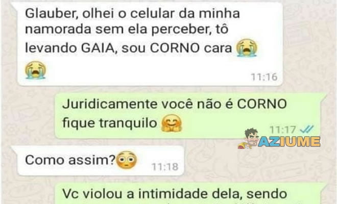 Quando ser usa a lei para confortar um amigo