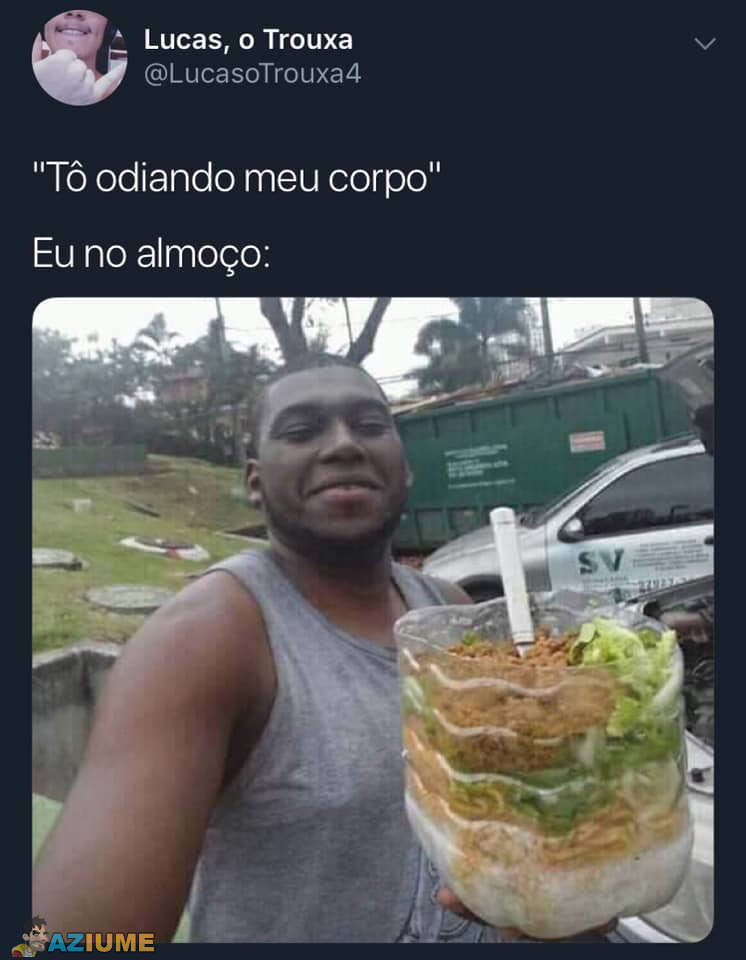 Tô odiando meu corpo