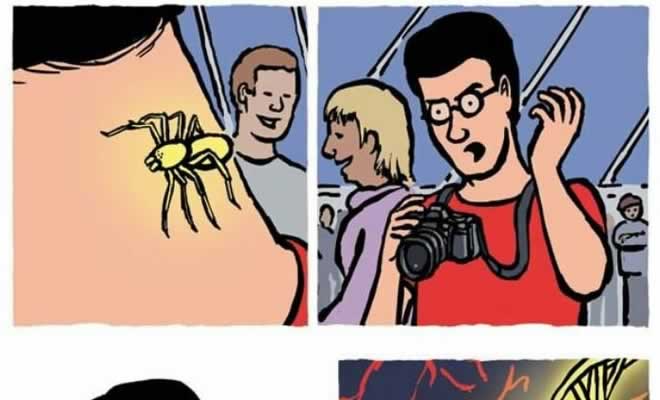 Em um mundo paralelo do Homem aranha Em um mundo paralelo do Homem aranha