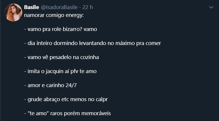 Como é a experiência de namorar com você?