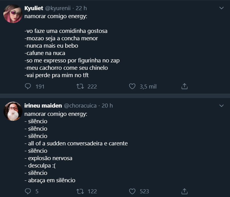 Como é a experiência de namorar com você?