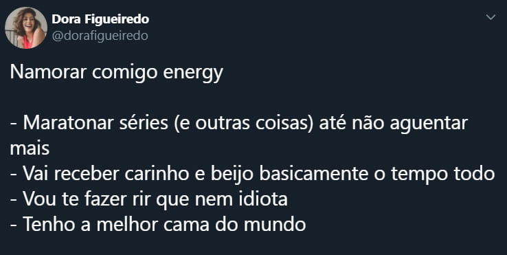 Como é a experiência de namorar com você?