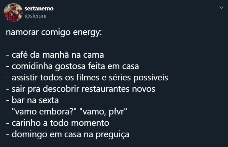 Como é a experiência de namorar com você?