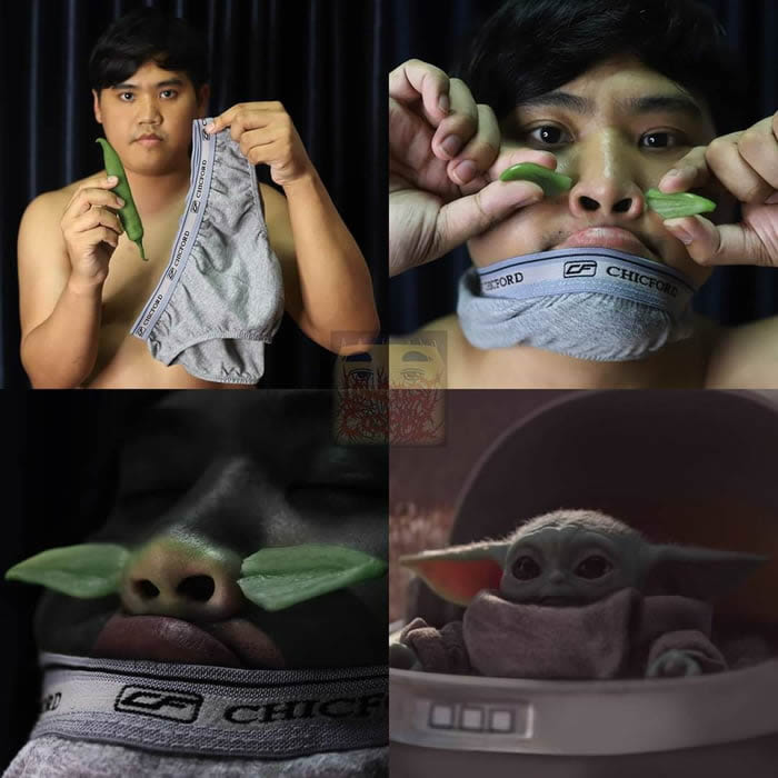 Cospobre da vez: Bebê Yoda