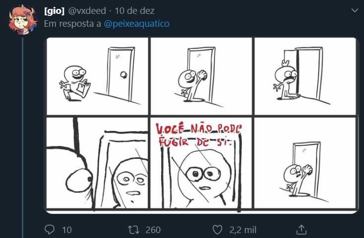Como você continuaria esta tirinha?