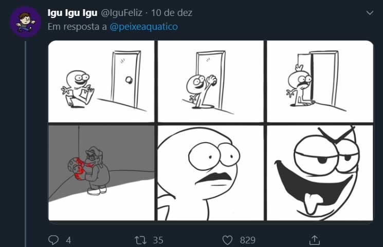 Como você continuaria esta tirinha?