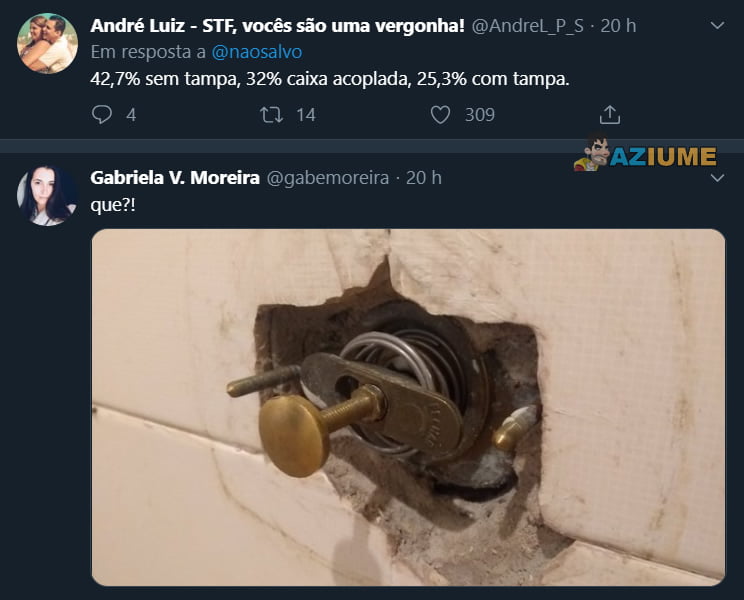 A descarga sem tampa representa o Brasil mais do que futebol e samba A descarga sem tampa representa o Brasil mais do que futebol e samba