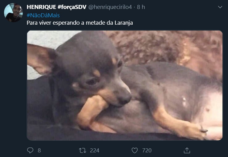 O pessoal está cansado de algumas coisas!
