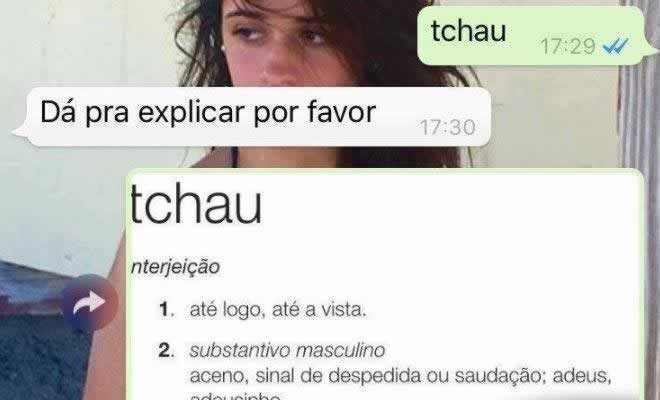 Significado de Tchau