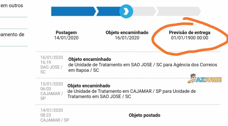 Correios tão ágil que vou precisar voltar no tempo pra buscar minha encomenda