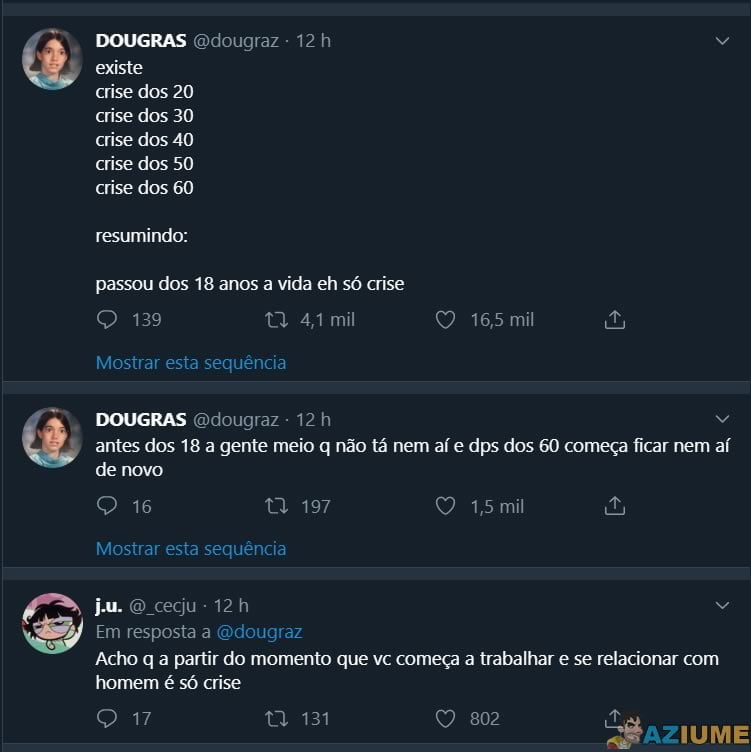 Quando é que as crises de idade começam? E quando terminam?