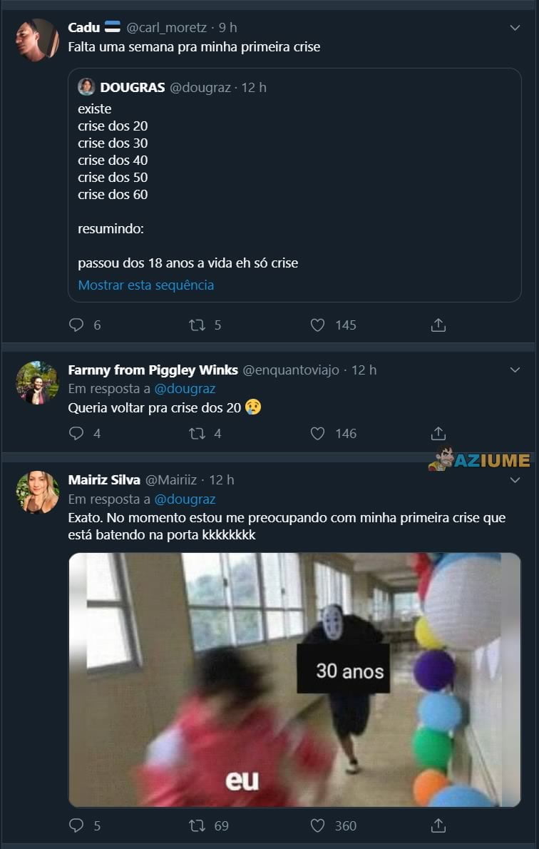 Quando é que as crises de idade começam? E quando terminam?