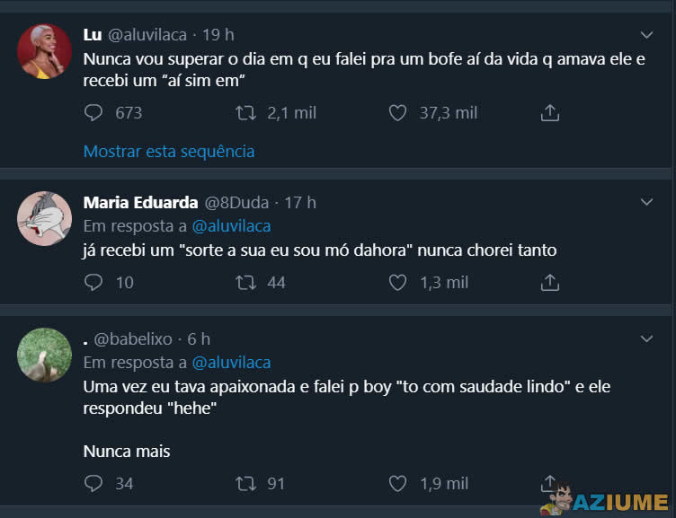 Estas são as piores respostas para um 'eu te amo'?