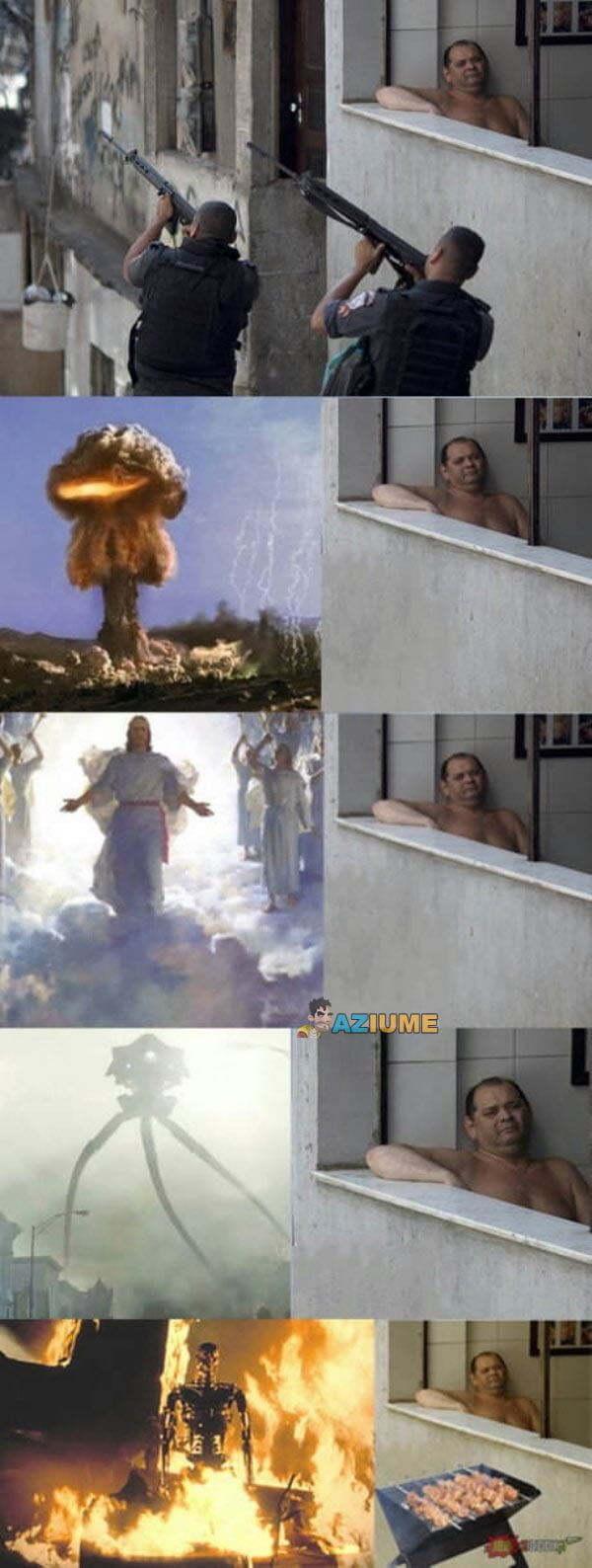 Eu na guerra mundial