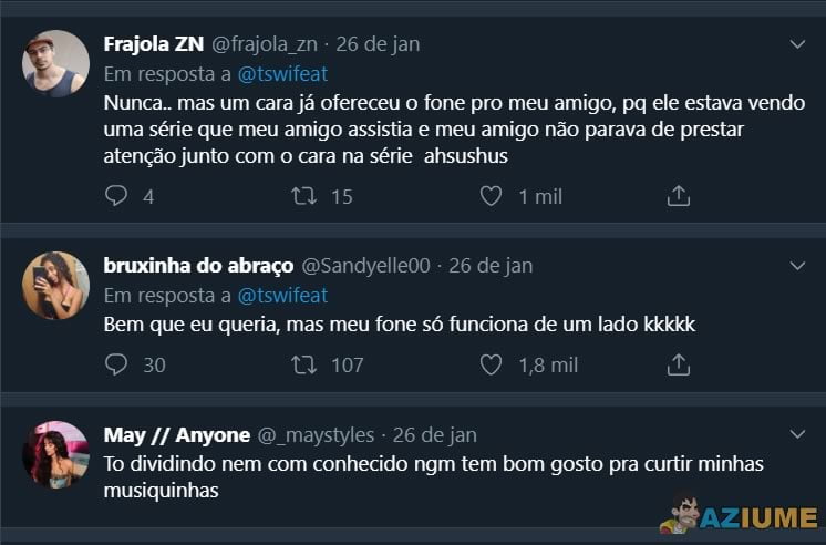 Você dividiria o fone de ouvido com um desconhecido no ônibus? Você dividiria o fone de ouvido com um desconhecido no ônibus?