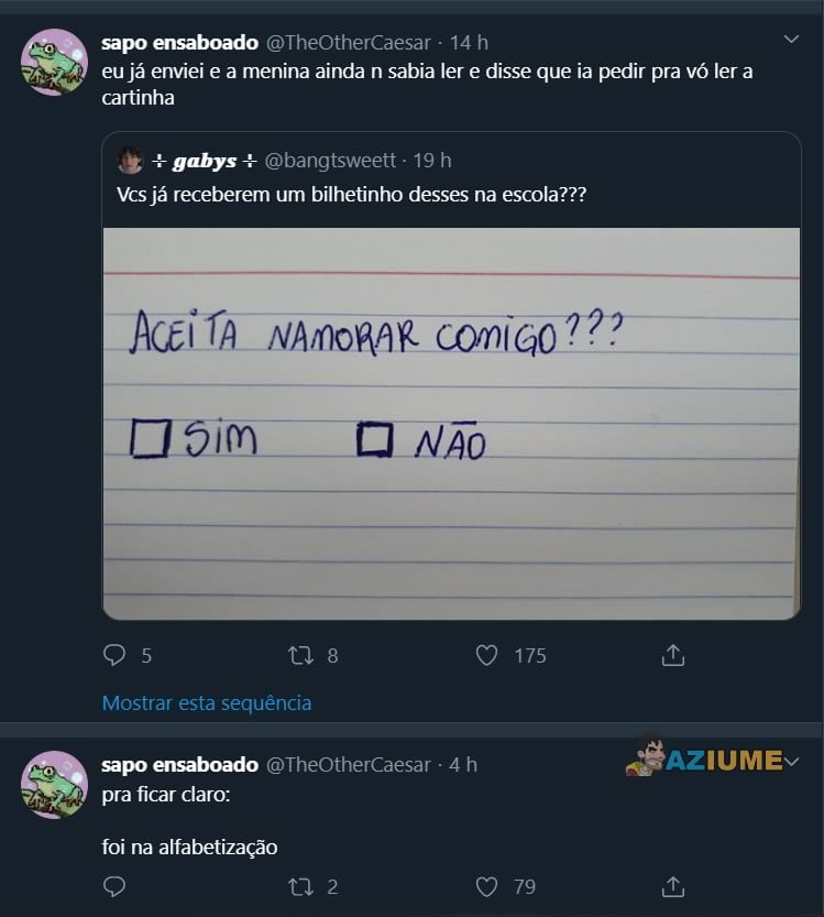 Esse bilhetinho fez a galera mergulhar na nostalgia (e na bad)