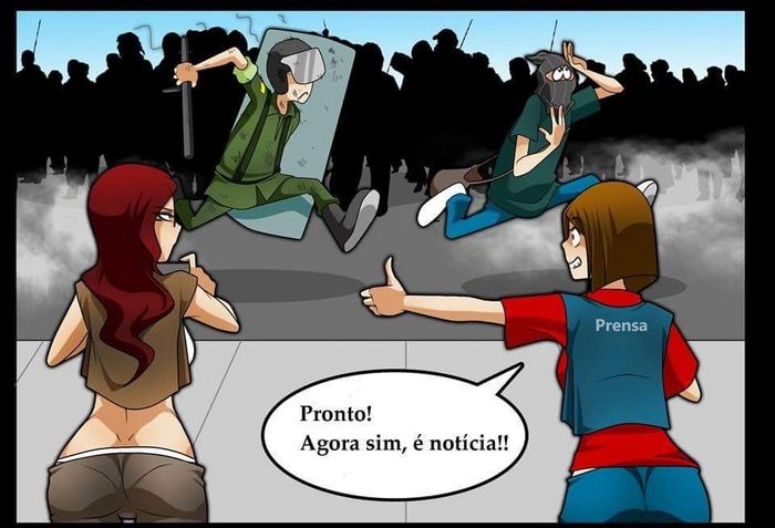 Vai vendo, essa é a imprensa no Brasil