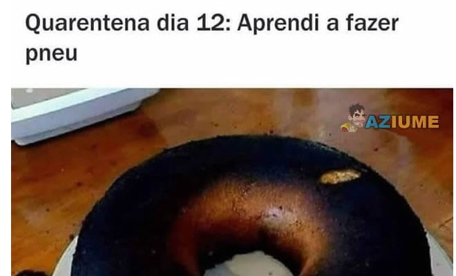 Fui fazer um bolo hoje