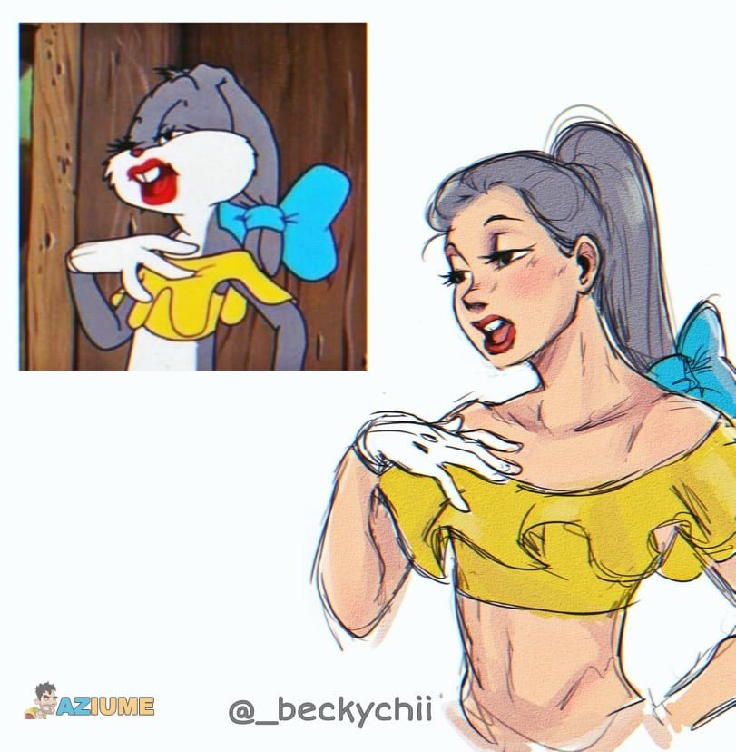 Desenho animado de um jeito diferente