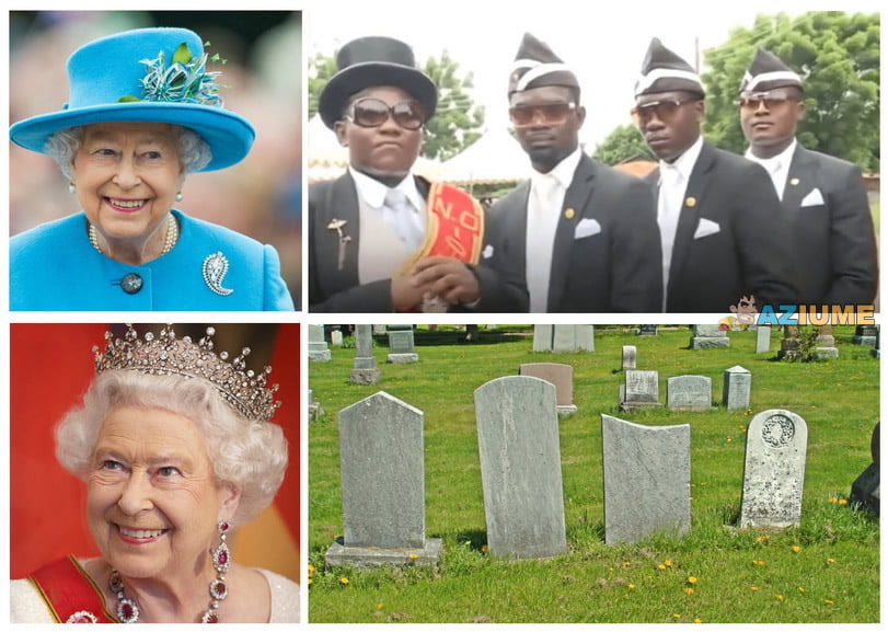 Rainha Elizabeth II vs Meme do caixão