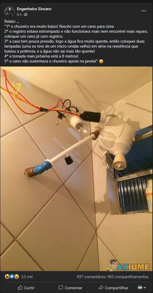 Aquela gambiarra de pobre nível Nasa