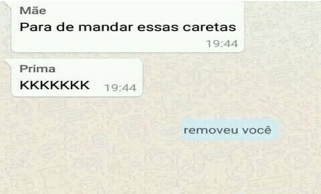 Minha mãe no Whatsapp