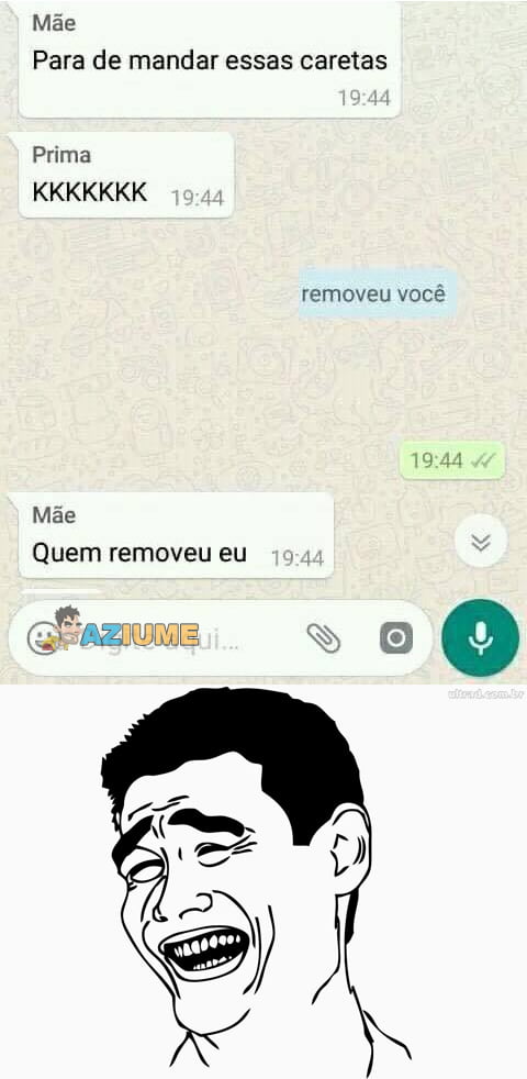 Minha mãe no Whatsapp