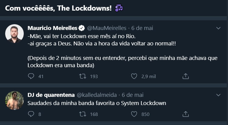Seria lockdown um nome de banda? Qual é o melhor termo em português? Seria lockdown um nome de banda? Qual é o melhor termo em português?