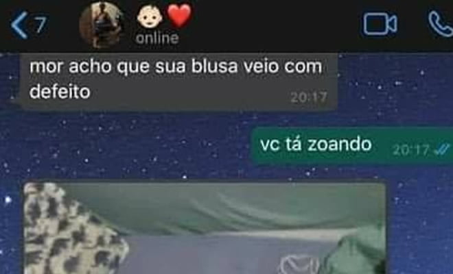 Acho que a blusa veio com defeito Acho que a blusa veio com defeito