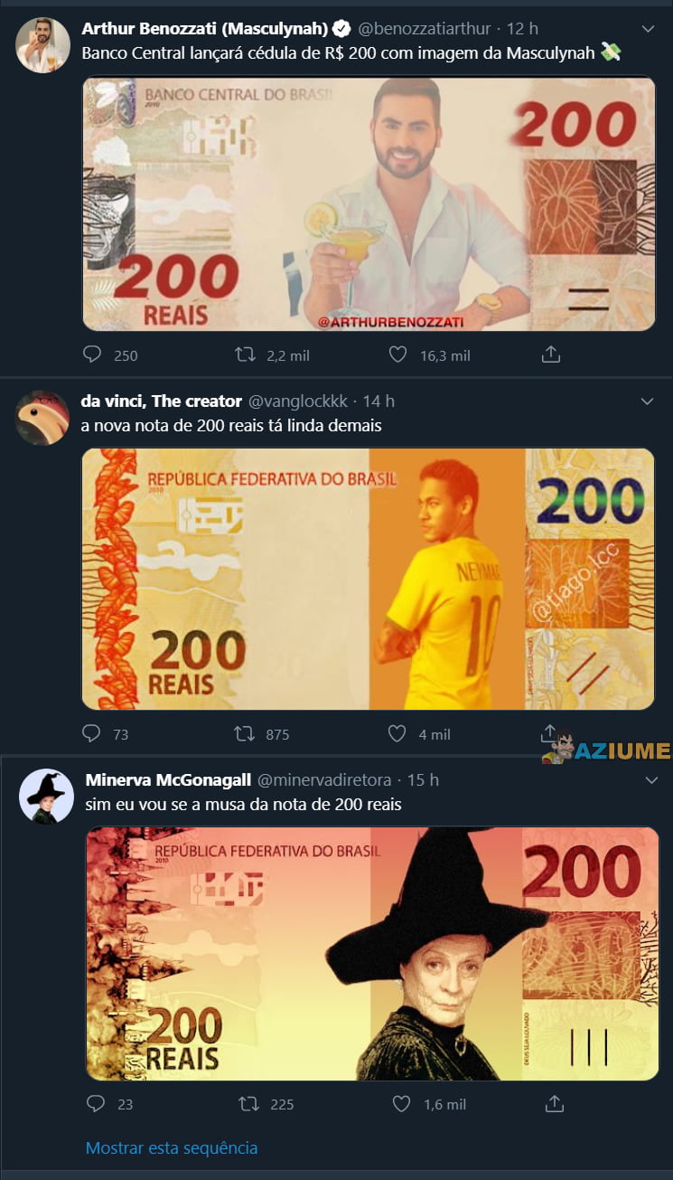 Qual você quer ver na nota de 200 reais?