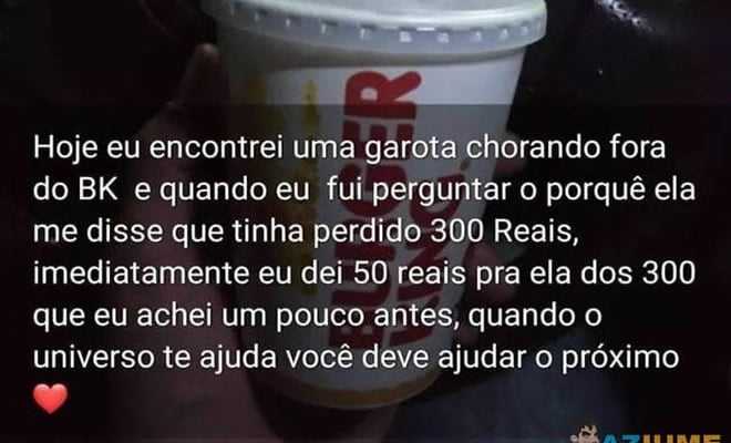 A generosidade do brasileiro emociona A generosidade do brasileiro emociona