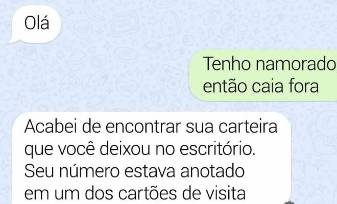 Será que a carteira foi entregue para sua dona?