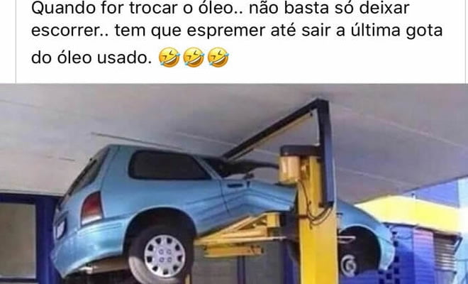 Dica para troca de óleo Dica para troca de óleo