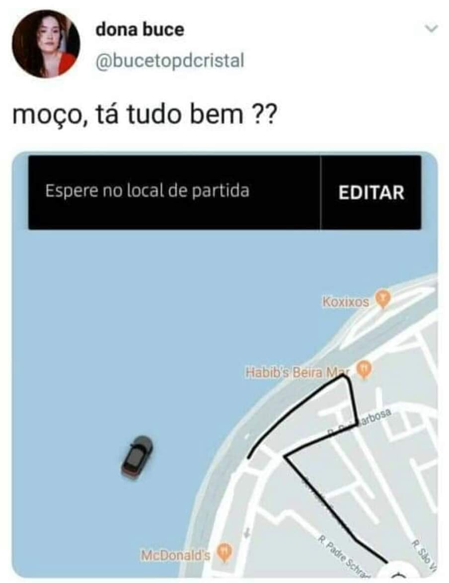 Diálogos entre passageiros e motoristas de Uber