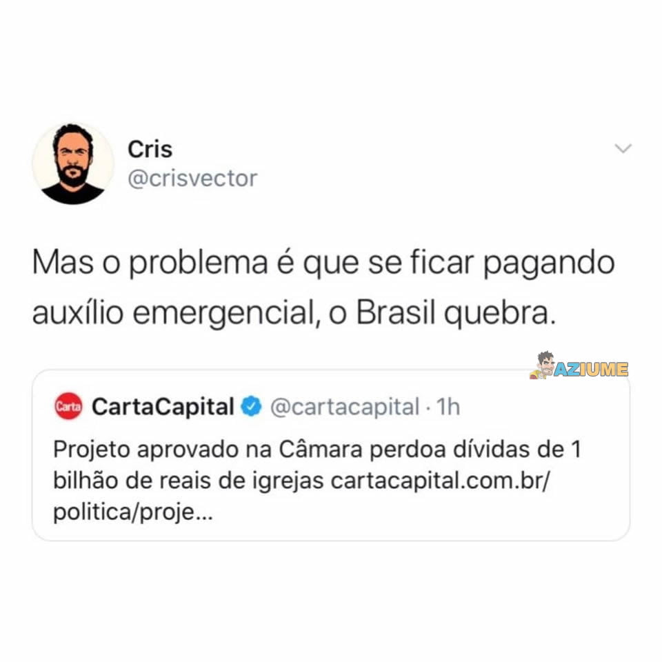 Uma imagem que me deixa em duvida. Pode isso Arnaldo?