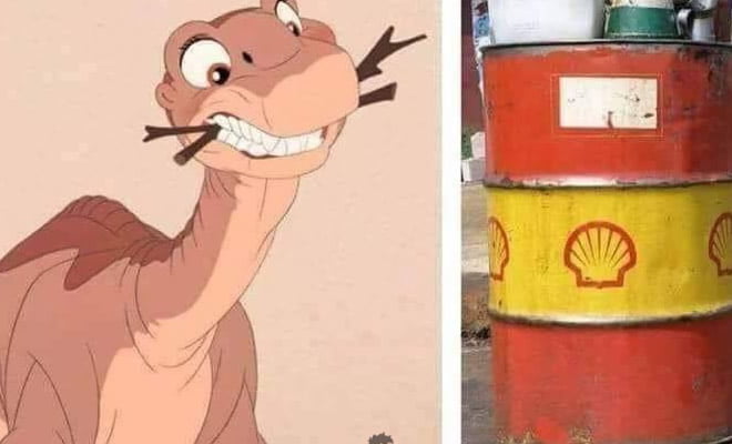 Antes e agora do Littlefoot