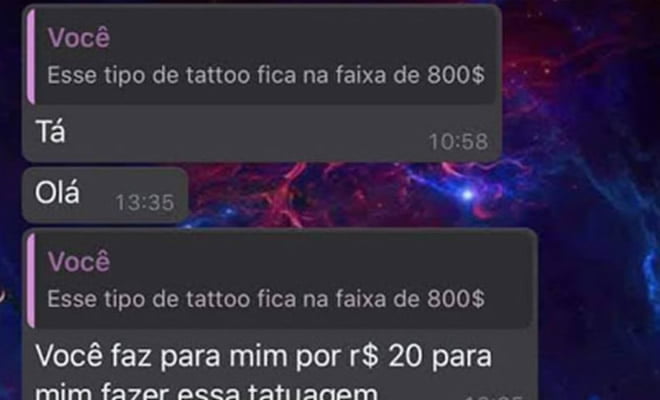 Aquele desconto na tatuagem Aquele desconto na tatuagem