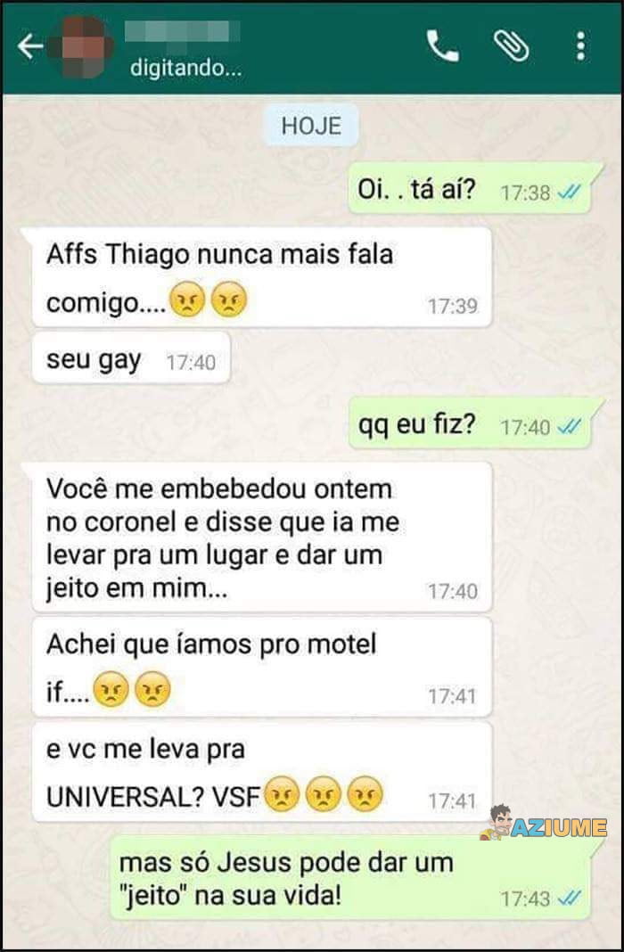 O cara embebedou a moça