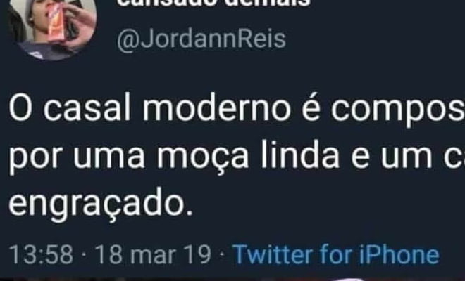 O casal moderno é composto O casal moderno é composto