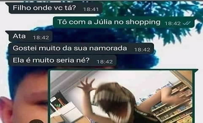 Quando sua mãe pensa que sua namorada é seria Quando sua mãe pensa que sua namorada é seria
