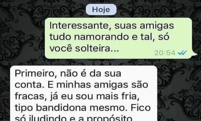 Sou bandidona e fria