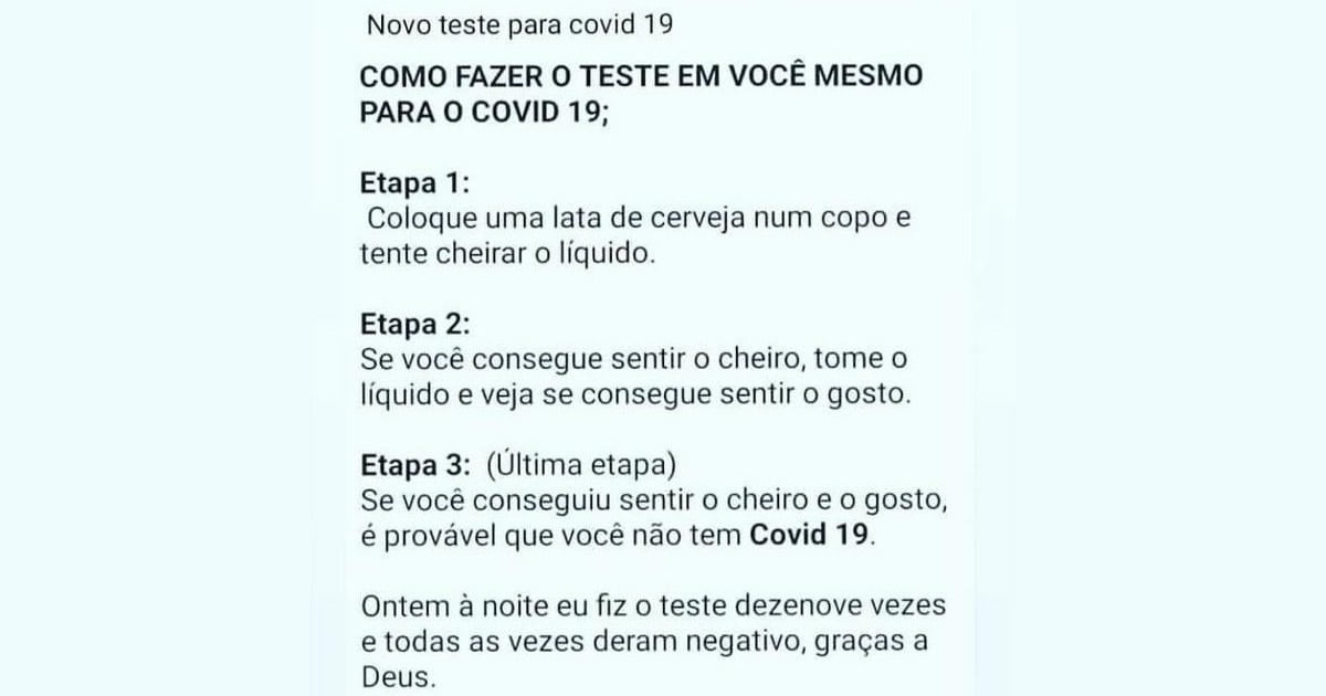 Como fazer o teste em você mesmo para o COVID 19 Como fazer o teste em você mesmo para o COVID 19